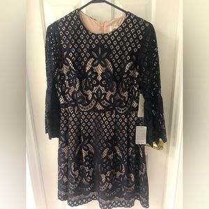 Navy blue Eliza J lace dress bought at Nordstrom’s